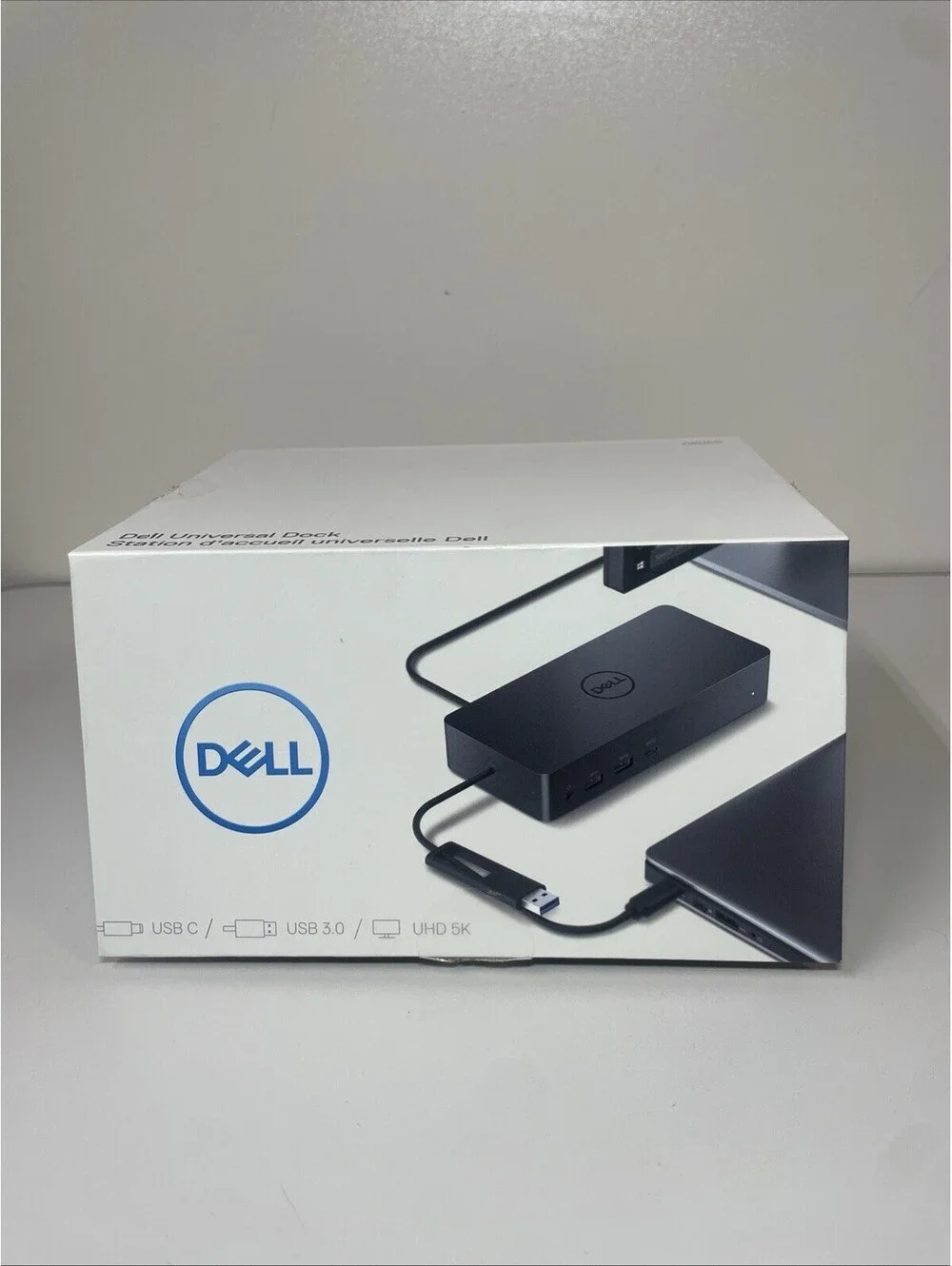 NEW SEALED Dell D6000 Universal Dock UHD 5K USB-C USB 3.0 H3C24